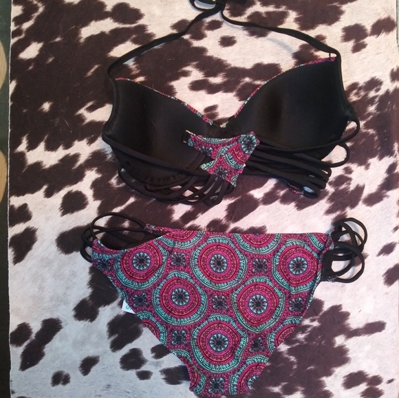 YMI Multicolored Womens Two Piece Bikini Bathing Suit - Picture 4 of 7